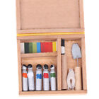 1:12 Dollhouse Miniature Artist Paint Pen Wood Box Model Toys Dolls Accessor KP