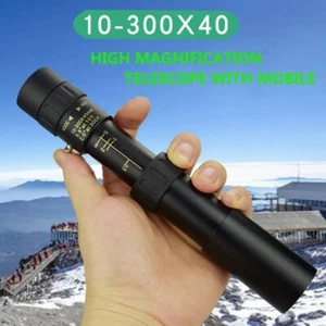 10-300*40 Monoculars High Powered Zoom Monocular Telescope For Ourdoor Sports - Picture 1 of 22