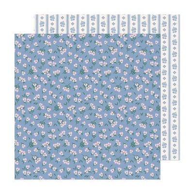 AMERICAN CRAFTS Maggie Holmes Woodland Grove Double-Sided Cardstock 12"X12"-Blooming - 25 Pack