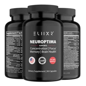 Eliixr Neuroptima. Nootropic Brain Support Supplement. 45-Day Supply, 948 mg per - Picture 1 of 8