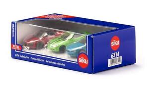 SIKU 6314 Contertible Cabriolet Car Set 3pk - SLK R8 Spyder BMW 645i Cabrio 1:55