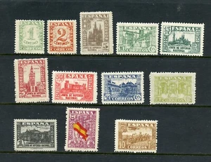 KMC4076-Spain #623-634 (S638) Comp 1936 Cathedral, University etc, MNH,CV$275.00 - Picture 1 of 1