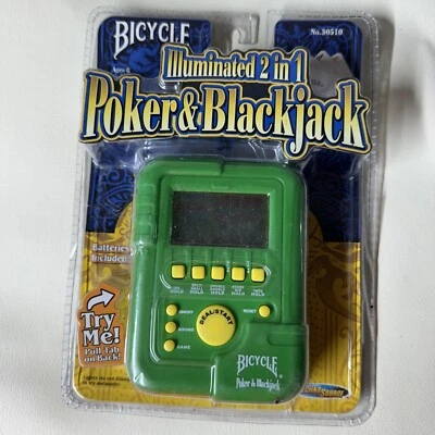 Jogo de pôquer e blackjack iluminado por bicicleta 2 em 1 portátil NOVO EM FOLHA LACRADO - Imagem 1 de 4