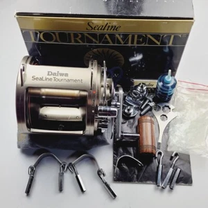 Carrete Daiwa Sealine Tournament 80W arrastre palanca juego grande en caja hecho en Japón SLT80W - Imagen 1 de 23