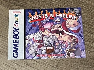 Folleto manual de instrucciones Ghosts 'N Goblins Nintendo Game Boy color - Imagen 1 de 3