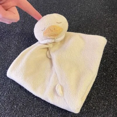 ANGEL DEAR Unisex Duck Lovey Security Blanket Plush Yellow Baby Soft - Image 1 of 4