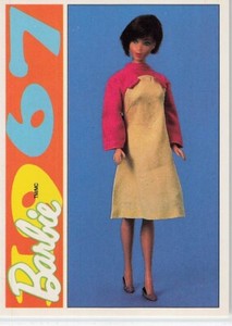 1991 Action/Panini Another First For Barbie 1967 #33 Braniff Hostess Dress