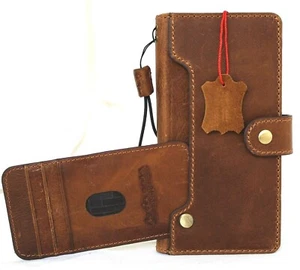 Custodia vera pelle per Galaxy S21 Plus portafoglio fatto a mano wireless lusso S - Foto 1 di 8