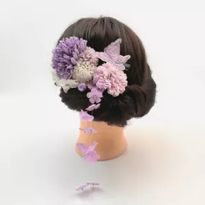 5x Japanese Hair Clip Tsumami Zaiku Hairpin Tassel Flower Kimono Handmade Sweet - Picture 1 of 11