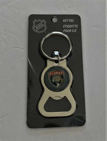 FLORIDA PANTHERS Key Ring TAG & BOTTLE OPENER NEW NHL Hockey Cover