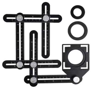 Aluminum Alloy Ruler Angle Finder Drill Guide Locator for Builders Carpenters - Picture 1 of 7