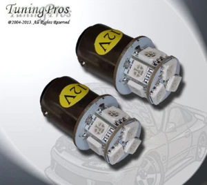 1157 9 SMD Amber Front Signal LED Light Bulb One Pair (set of 2pc) 2357 1034 - Picture 1 of 3