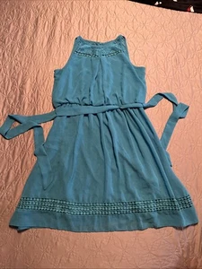 IZ Amy Byer Girls Dress Size 14 Teal Blue Spring-Summer Photo Dress-up Formal - Picture 1 of 9