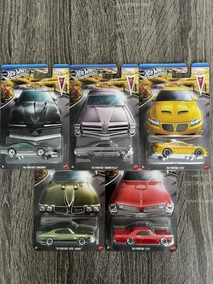 🔥2025 Hot Wheels Walmart Exclusivo Serie Plata PONTIAC-JUEGO DE 5 con persecución 🔥  Foto 1 de 4