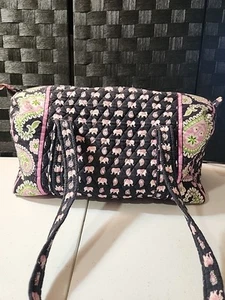 Bolso de Lona Pequeño Vera Bradley Pink Elephants 2007 Diseño Patrón Retirado (TU) - Imagen 1 de 11