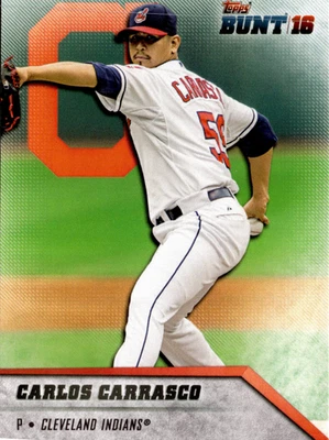5 CARD LOT - 2016 Topps Bunt - Carlos Carrasco #161 - Image 1 of 2