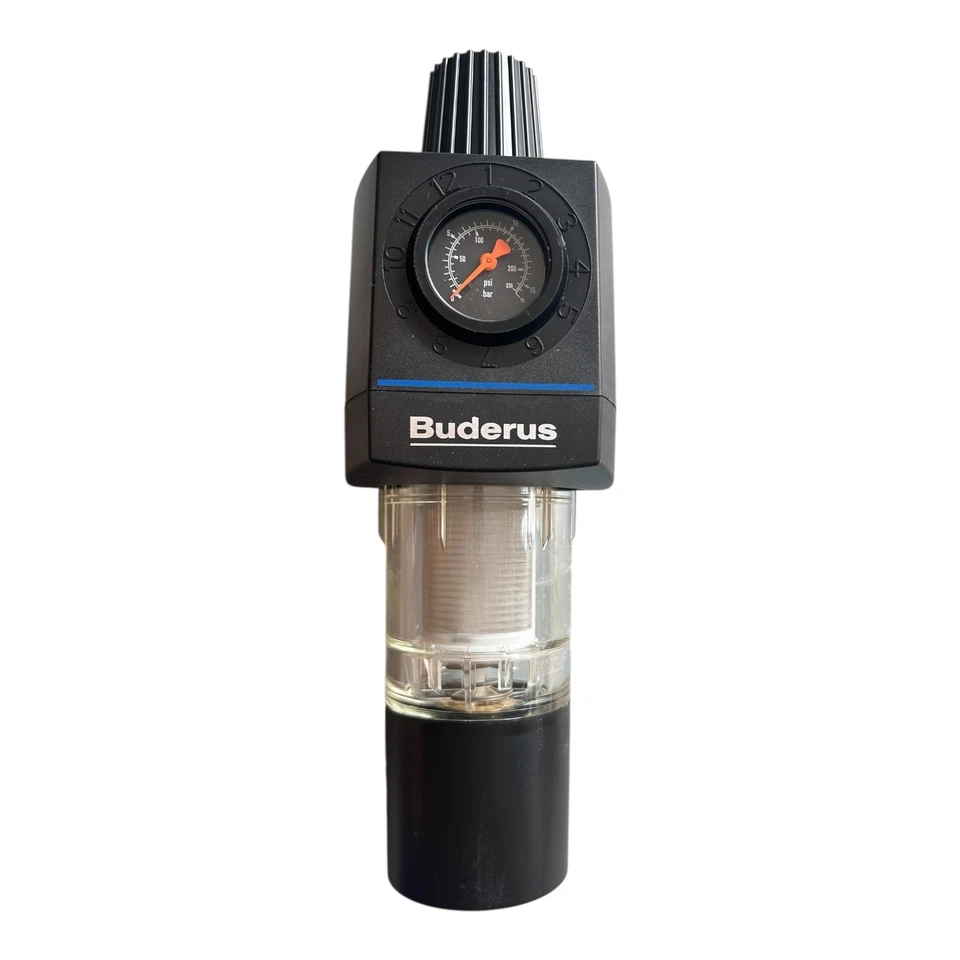 Buderus 7738306434 1" Rückspülfilter Druckminderer Wasserfilter Hauswasserstation