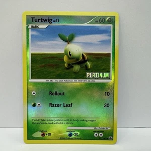 Pokemon TCG Turtwig 77/100 Reverse Holo Stamped Platinum NM - Picture 1 of 3