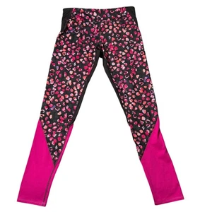 Old Navy Active Leggings Pink Leopard Print Athletic Workout Pants - Picture 1 of 5