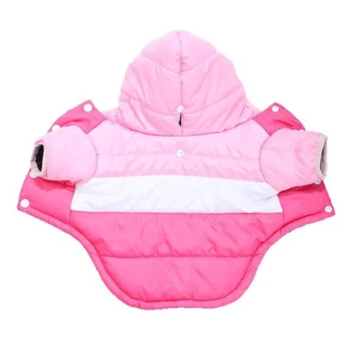 Warm Padded Dog Coat Jacket Small Clothes Puppy Cat Chihuahua Pet Winter Hoodie↔ - Image 1 of 4