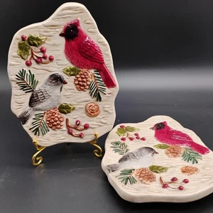 2 Sonoma Home Knollwood Spoon Rest Holder Birds Christmas Home Décor - Picture 1 of 10