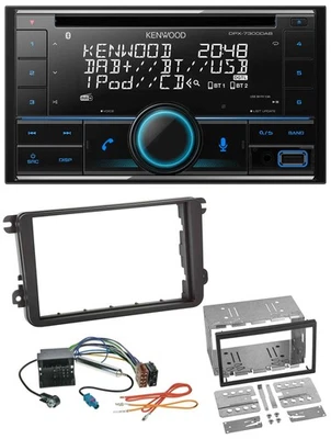 Kenwood CD 2DIN DAB USB MP3 Bluetooth Autoradio für VW Passat 05-14 Polo 09-14 S - Bild 1 von 4