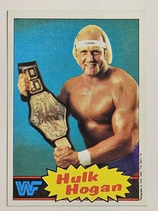 1985 Topps #1 Hulk Hogan Rookie Blue Background WWF Wrestling 🔥 RIP Grade - Picture 1 of 5
