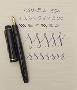 KAWECO COLLEG Zelluloid Kolben Füllfederhalter 14K EF Feder Vintage selten 1930er - Bild 1 von 19