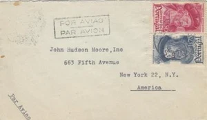 1945, Portugal a Nueva York, NY, correo aéreo (24087) - Imagen 1 de 1