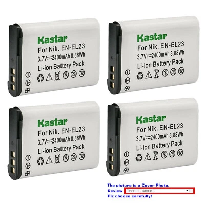 Kastar Replacement Battery Pack for Nikon EN-EL23 MH-67 & Nikon Coolpix P900
