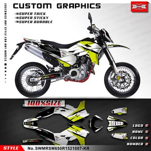 Racing Sticker Racing Graphics for SWM SM650R RS650R(Enduro) 2015-2021 Rebuild - Picture 1 of 9