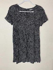 VTG 90's Made in USA Mimi Maternity Mini Dress Women's MEDIUM Animal Print - Picture 1 of 3