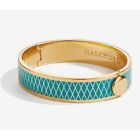 NEW Halcyon Days Parterre Hinged Bangle Turquoise & Gold