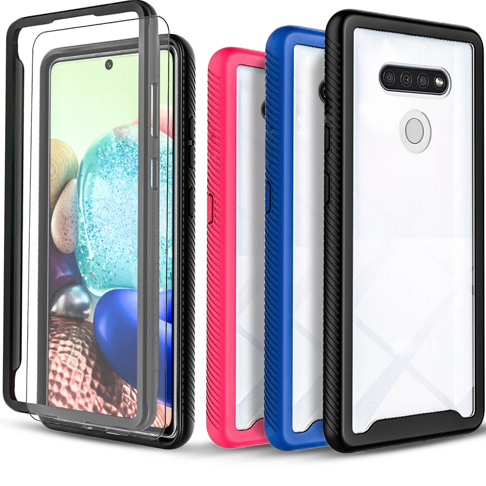 For LG Stylo 6/K51 Case Phone Cover Shockproof Clear + Tempered Glass Protector - Image 1 of 4