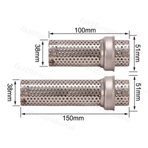 Universal Exhaust Silencer Motorcycle Removable DB Killer Pipe For 51MM Muffler - Picture 1 of 10