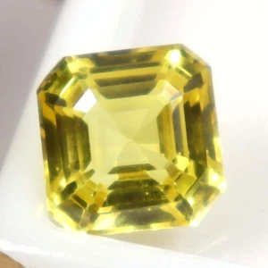 Zafiro amarillo natural impecable corte 5,65 quilates piedra preciosa suelta certificado GIE 798 - Imagen 1 de 7