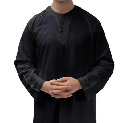 Omani/Emerati Dishdasha – Mens Omani/Emirati Style Thobe Classic - Full Length - Image 1 of 4