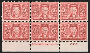 MOMEN: US STAMPS #324 PLATE BLOCK OF 6 MINT OG NH VF PSE CERT LOT #90000-13 - Picture 1 of 2