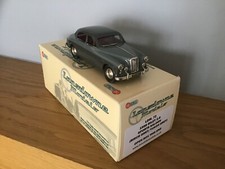 LANSDOWNE MODELS 1/43 LDM72 - 1958 RILEY 2.6 SPORTS SALOON GREY WHITE METAL MINT