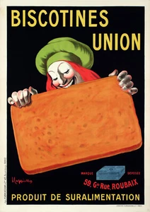 Affiche Originale - Leonetto Cappiello - Biscotines Union - Biscuit - Pain 1906 - Photo 1/3