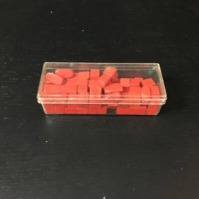Juego de mesa Risk 1959 piezas de repuesto - piezas de juego rojas Foto 1 de 2