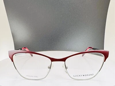 LUCKY BRAND D108 Borgoña Plata Ojo de Gato Borgoña Borgoña Borgoña Borgoña Borgoña Borgoña Borgoña Borgoña Borgoña Borde Completo Anteojos  Foto 1 de 4