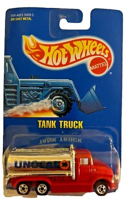 Camión cisterna Hot Wheels Collector No.147 Unocal 76 naranja con ruedas básicas Foto 1 de 2