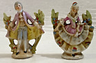 Antique 3" Miniature Victorian Couple - Beautiful Vibrant Colors