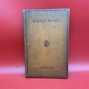 Vintage 1928 Raffia Work By Alfred Bowers - Picture 1 of 9