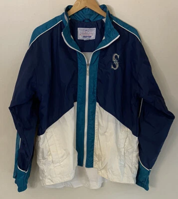 Seattle Mariners Starter Windbreaker Size XL Jacket RARE Vintage 1990s MLB -RARE - Image 1 of 4