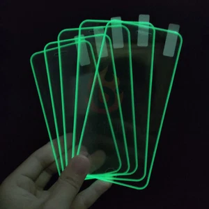 Luminous Screen Protector Tempered Glass For iPhone 14 13 12 11 Pro Max Mini 7/8 - Picture 1 of 8