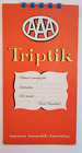 Carte à rayures vintage Triptik Triple AAA American Automobile Association 1952-53 éd.