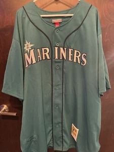 1996 Ken Griffey Jr. Mitchell & Ness 75th Comm Year Jersey 4XL - Picture 1 of 2