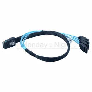 Mini SAS 36Pin (SFF-8087) Male to 4 SATA 7Pin female Cable - Picture 1 of 4